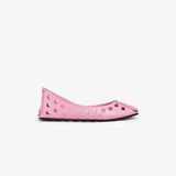 PERFO BALLET FLATS IN CALFSKIN PINK