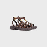 CLEA TRIOMPHE GLADIATOR SANDAL IN CALFSKIN - VEGETAL TANNING