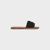 CELINE LYMPIA MULE in TRIOMPHE KNITTED COTTON BALCK