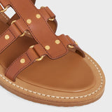 LYMPIA GLADIATOR SANDAL IN CALFSKIN