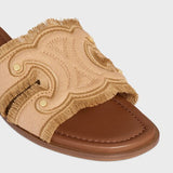 MARINA FRINGED MULE IN COTTON