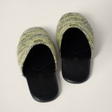 Wool slippers green