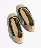 Ballet flats Raffia Black & Beige