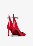 DECOLLETE PUMPS IN PATENT LEATHER RED
