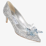 Allure Crystal Covered Pointy Toe Pumps