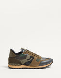 valentino ROCKRUNNER CAMOUFLAGE NOIR METALLIC SNEAKER