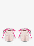 Women's Crackled Leather Flexion Sneaker in Pink