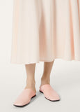 Fluffy Pink Alba Flat Mule