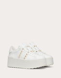 ROCKSTUD UNTITLED SNEAKER IN CALFSKIN WHITE