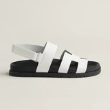 Male Female Genius sandal blanc Techno-sandal in calfskin