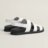 Male Female Genius sandal blanc Techno-sandal in calfskin