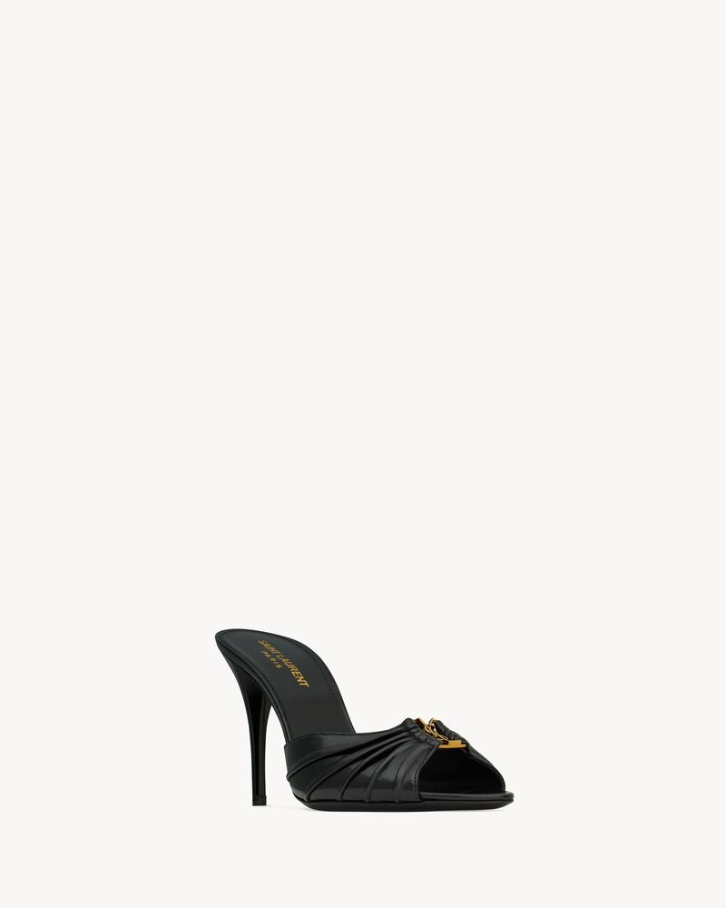 Saint Laurent babylone mules in smooth leather