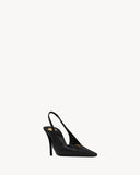 Saint Laurent babylone breteuil slingback pumps in smooth leather