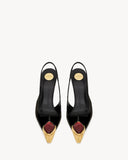loulou slingback pumps in patent leather
