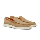 Men's beige suede loafer