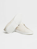 Men's Deerskin Triple Stitch Sneakers white