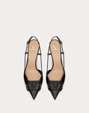VLOGO SIGNATURE PATENT LEATHER SLINGBACK PUMP