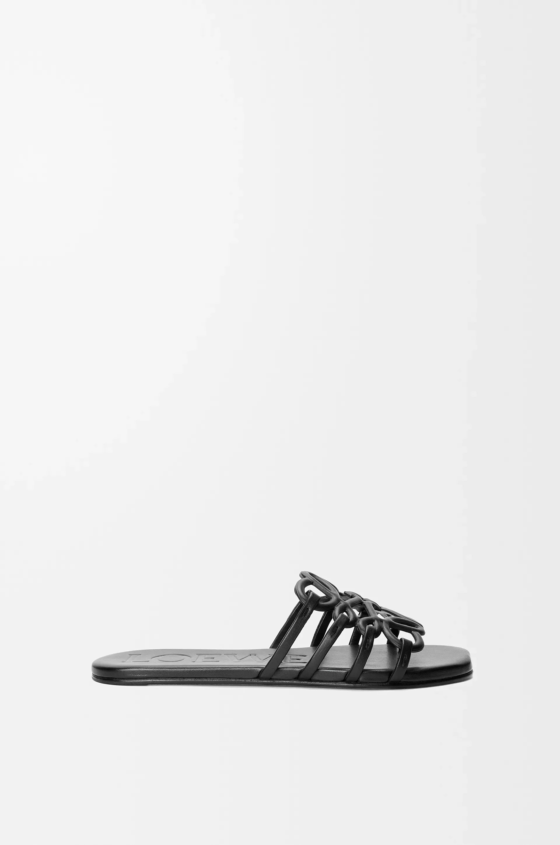 loewe Soft cowhide leather Petal Anagram sandals