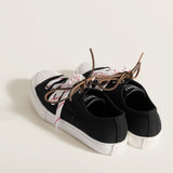 Washed denim sneakers