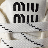 Denim sneakers with logo