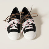 Washed denim sneakers