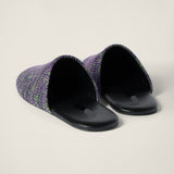 Wool slippers purple
