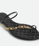 Leaf Flat Sandal black