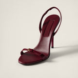 Patent leather sandals
